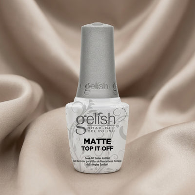Frasco de top coat Gelish *gel Matte Top It Off, 15 ml