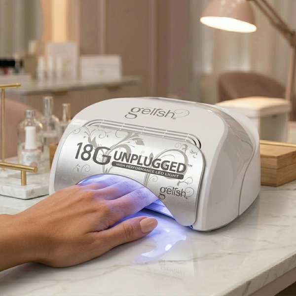Lámpara LED Gelish 18G Unplugged LED Light, toma de producto