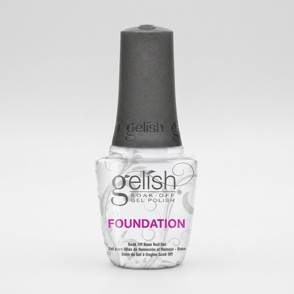 Frasco de base coat Gelish Foundation Base Gel, 15 ml