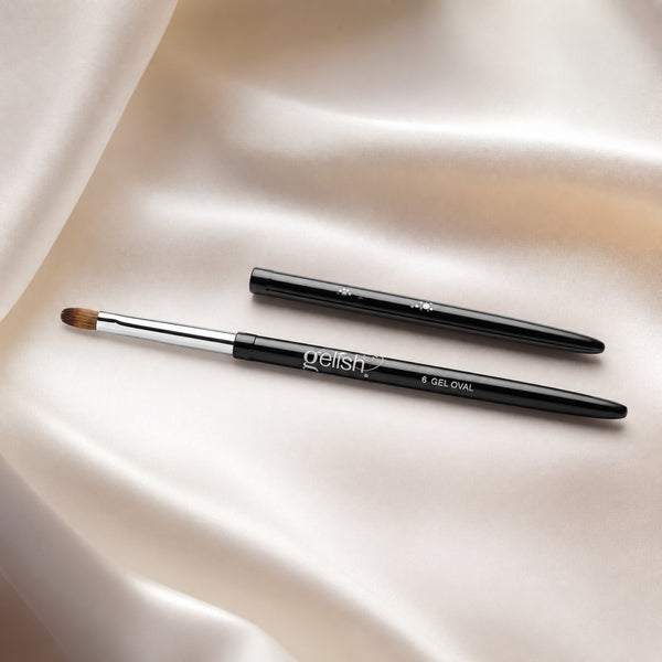 Pincel Gelish #6 Gel Oval Brush, toma de producto