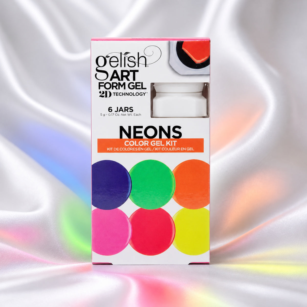 Gelish Art Form Neon Color Gel Kit 6 x, 5 g, toma de producto