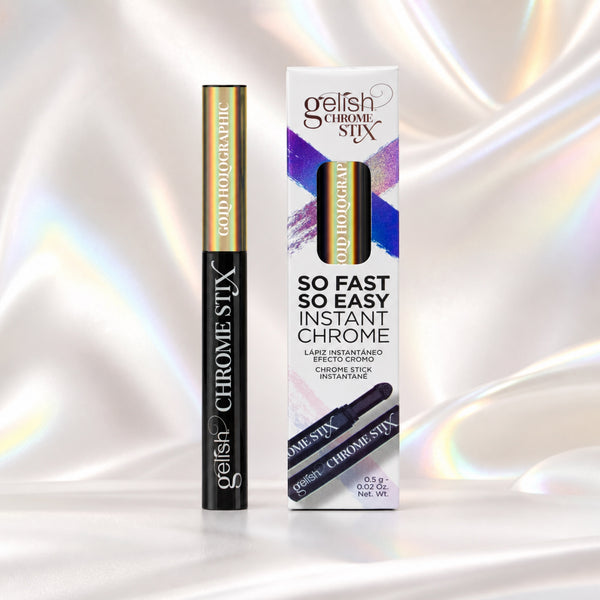Pigmento chrome Gelish Chrome Stix Gold Holographic, 5 g, toma de producto