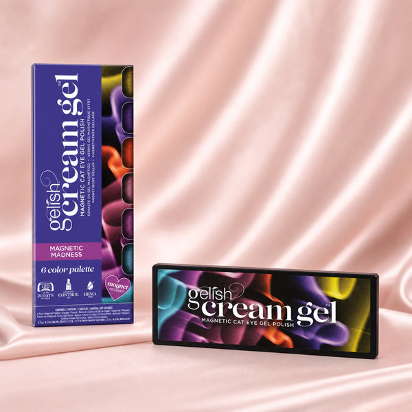 Kit Gelish Cream Gel Paleta 6 pc Magnetic Madness, toma de producto