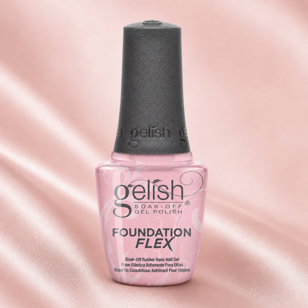 Frasco de base coat Gelish Foundation Flex Light Nude, 15 ml