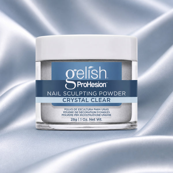 Polvo acrílico Gelish ProHesion Nail Sculpting Powder Crystal Clear, 28 g, toma de producto
