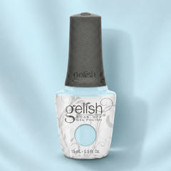 Frasco de esmalte en gel Gelish Water Baby, color Azules acabado Cream, 15 ml