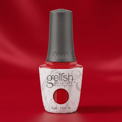 Frasco de esmalte en gel Gelish Scandalous, color Rojos acabado Cream, 15 ml