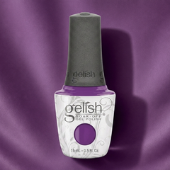 Frasco de esmalte en gel Gelish Tokyo a Go Go, color Morados acabado Cream, 15 ml
