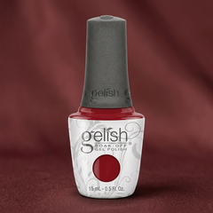Frasco de esmalte en gel Gelish Ruby Two-Shoes, color Rojos acabado Cream, 15 ml