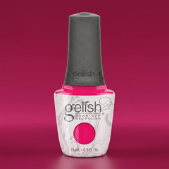 Frasco de esmalte en gel Gelish Don't Pansy Around, color Rosas acabado Cream, 15 ml