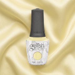 Frasco de esmalte en gel Gelish Let Down Your Hair, color Amarillos acabado Cream, 15 ml