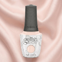 Frasco de esmalte en gel Gelish Barely Buff, color Nudes acabado Cream, 15 ml