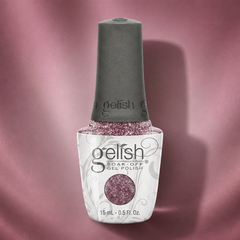 Frasco de esmalte en gel Gelish Mesmerized By You, color Borgoñas acabado Glitter, 15 ml