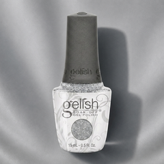 Frasco de esmalte en gel Gelish Dripping In Bling, color Blancos acabado Glitter, 15 ml