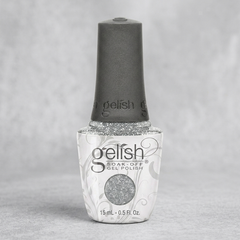 Frasco de esmalte en gel Gelish Dripping In Bling con envase Gelish estándar (no corresponde al envase Flash Glam)