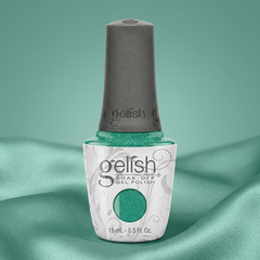 Frasco de esmalte en gel Gelish Mint To Sparkle, color Verdes acabado Shimmer, 15 ml