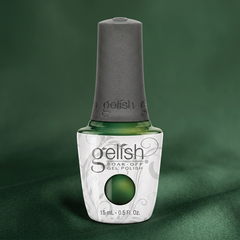 Frasco de esmalte en gel Gelish Cat Eye - Green Lights Only, color Verdes acabado Cat-eye, 15 ml