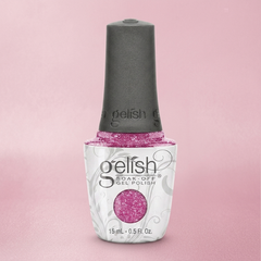 Frasco de esmalte en gel Gelish My Best Selfie, color Rosas acabado Glitter, 15 ml