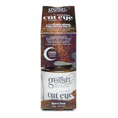 Empaque oficial de Gelish Aurora Cat Eye Space Dust Magnet Gel 15 ml, caja con imán incluido