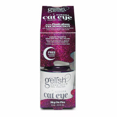 Empaque oficial de Gelish Aurora Cat Eye Sky On Fire Magnet Gel 15 ml, caja con imán incluido