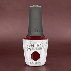 Frasco de esmalte en gel Gelish Red Alert, color Borgoñas acabado Cream, 15 ml