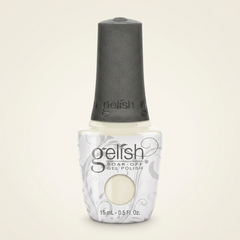 Frasco de esmalte en gel Gelish Sheek White, color Blancos acabado Cream, 15 ml