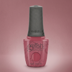 Frasco de esmalte en gel Gelish Exhale, color Mauves acabado Cream, 15 ml