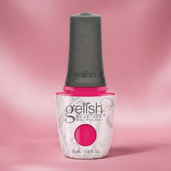 Frasco de esmalte en gel Gelish Gossip Girl, color Rosas acabado Cream, 15 ml