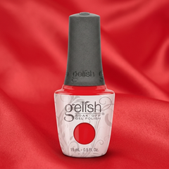 Frasco de esmalte en gel Gelish Tiger Blossom, color Rojos acabado Cream, 15 ml