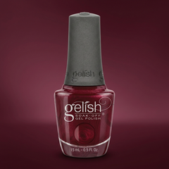 Frasco de esmalte en gel Gelish Rose Garden, color Rojos acabado Shimmer, 15 ml