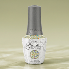 Frasco de esmalte en gel Gelish Grand Jewels, color Blancos acabado Glitter, 15 ml