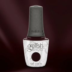 Frasco de esmalte en gel Gelish Black Cherry Berry, color Borgoñas acabado Cream, 15 ml