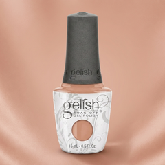 Frasco de esmalte en gel Gelish Taupe Model, color Nudes acabado Cream, 15 ml