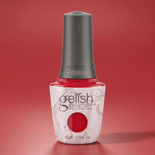 Frasco de esmalte en gel Gelish A Petal For Your Thoughts, color Rojos acabado Cream, 15 ml