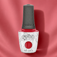 Frasco de esmalte en gel Gelish Shake It Till You Samba, color Rojos acabado Cream, 15 ml