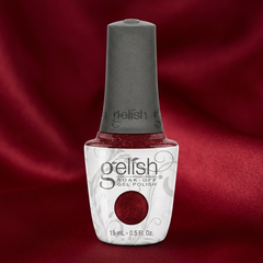 Frasco de esmalte en gel Gelish All Tied Up¿ With a Bow, color Rojos acabado Shimmer, 15 ml