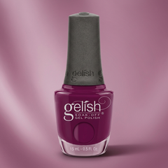 Frasco de esmalte en gel Gelish Love Me Like a Vamp, color Borgoñas acabado Cream, 15 ml