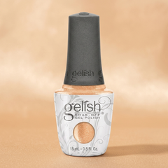 Frasco de esmalte en gel Gelish Izzy Wizzy Let's Get Busy, color Amarillos acabado Shimmer, 15 ml