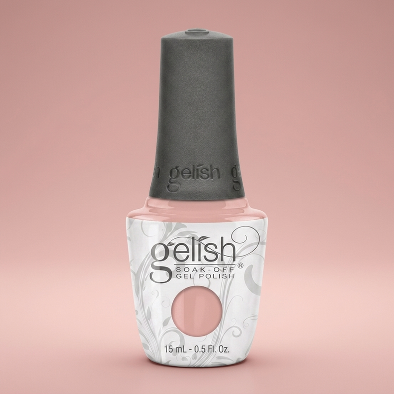 Frasco de Gelish Brush On Structure Gel - Cover Pink, color Nudes acabado Cream, 15 ml