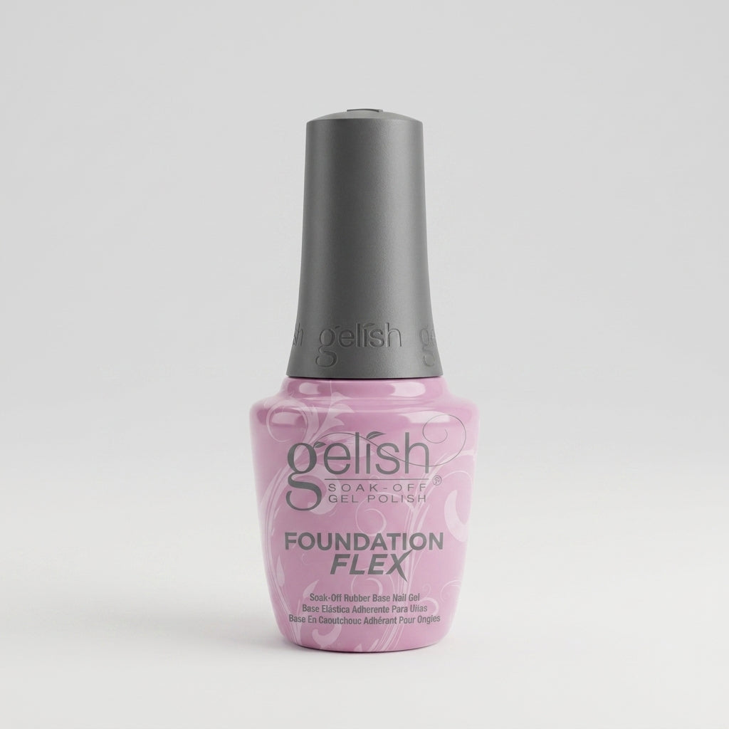 Frasco de base coat Gelish Foundation Flex - Light Pink, 15 ml