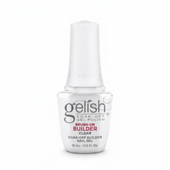 Frasco de builder gel Gelish Brush-On Builder Clear, 15 ml