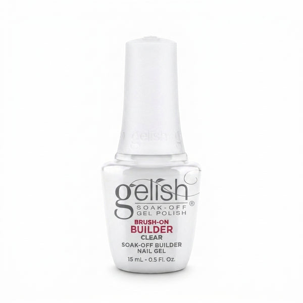 Frasco de builder gel Gelish Brush-On Builder Clear, 15 ml