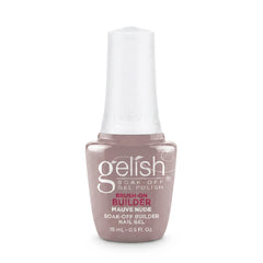 Frasco de builder gel Gelish Brush-On Builder Mauve Nude, 15 ml