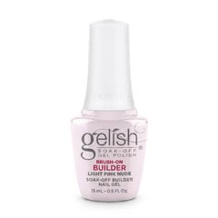 Frasco de builder gel Gelish Brush-On Builder Light Pink Nude, 15 ml