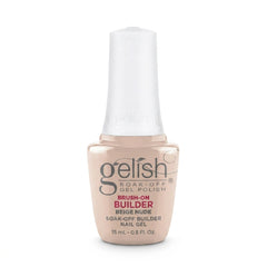 Frasco de builder gel Gelish Brush-On Builder Beige Nude, 15 ml