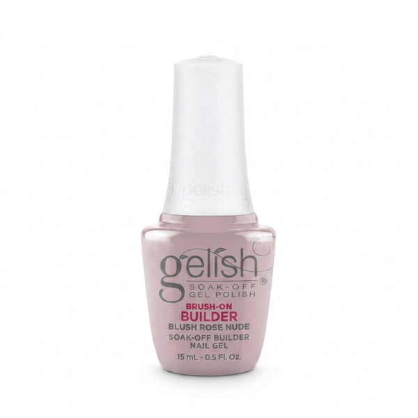 Frasco de builder gel Gelish Brush-On Builder Blush Rose Nude, 15 ml