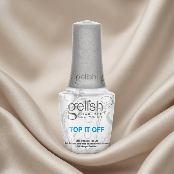 Frasco de top coat Gelish Top It Off Sealer Gel, 15 ml