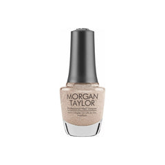 Frasco Morgan Taylor Bronzed en tono beige pálido (no corresponde al oro con glitter del producto)