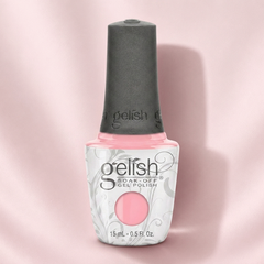 Frasco de esmalte en gel Gelish rosa (imagen que no corresponde: este producto es Morgan Taylor)