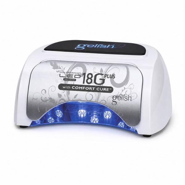 Lámpara LED Gelish 18G Plus LED Light with Comfort Cure, toma de producto